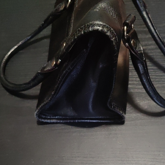 Kate Spade Black Leather Structured Satchel Bag | Classic Handbag - Picture 3 of 6